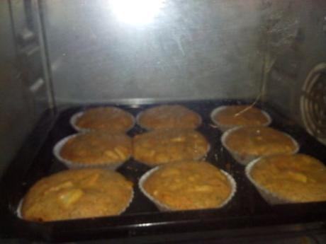 Magdalenas de zanahoria y manzana