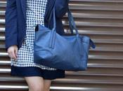 Blue houndstooth