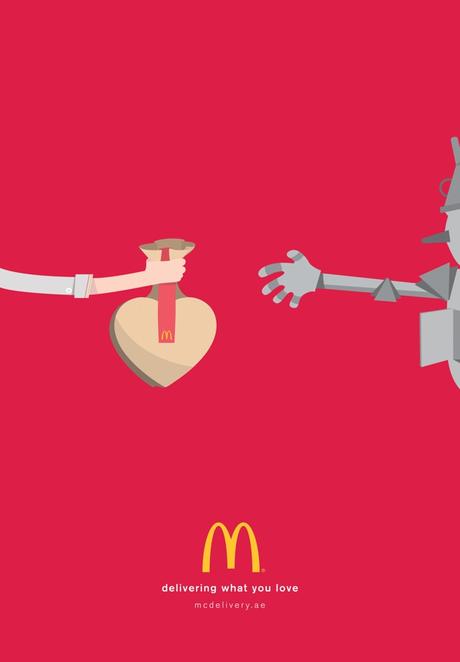 Bonita campaña gráfica de McDonald’s para promocionar su servicio a domicilio