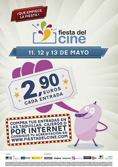 Del 11 al 13 de mayo de 2015 se realizará en España, la 8va edición de la Fiesta del Cine