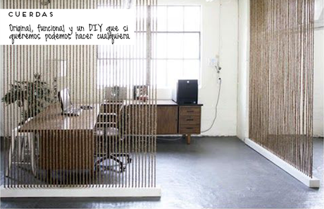 INSPIRACIÓN  | Maneras de dividir el espacio.