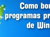 Como borrar programas preinstalados Windows
