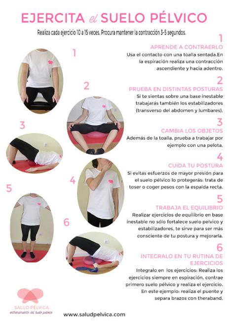 Suelo pélvico. Ejercicios y cuidados antes, durante y después del embarazo