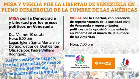 Venezolanos en Panamá Convocara a Protestas durante Cumbre de las Américas