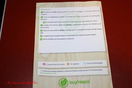 Pollo a la miel con mazorca a la plancha