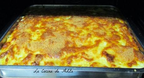 Lasaña de bonito en escabeche