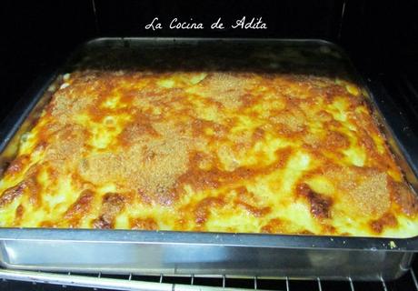 Lasaña de bonito en escabeche