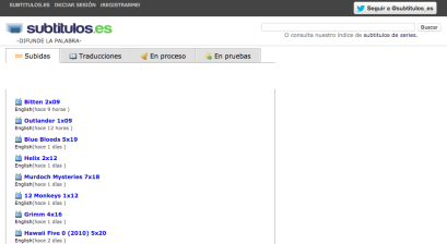 Página Inicio -Subtítulos.es