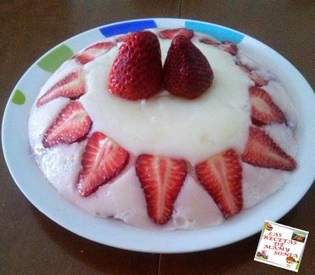 CUAJADA DE LECHE CONDENSADA CON FRESONES