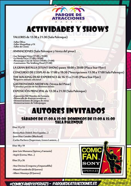 Horario y calendario de actividades