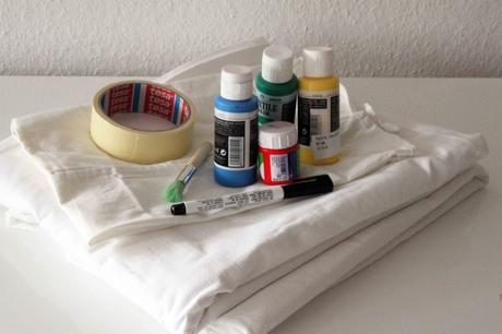 Unas sábanas para jugar. DIY sábanas twister sabana_twister_mamiclic_materiales