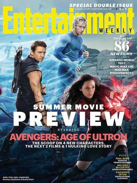 BANNER Y DIFERENTES PORTADAS PARA LA ENTERTAINMENT WEEKLY DE “VENGADORES: LA ERA DE ULTRÓN”