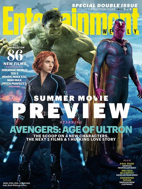 BANNER Y DIFERENTES PORTADAS PARA LA ENTERTAINMENT WEEKLY DE “VENGADORES: LA ERA DE ULTRÓN”