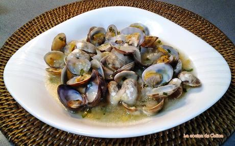 Almejas en salsa de albariño