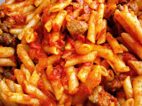 Macarrones con magro de cerdo