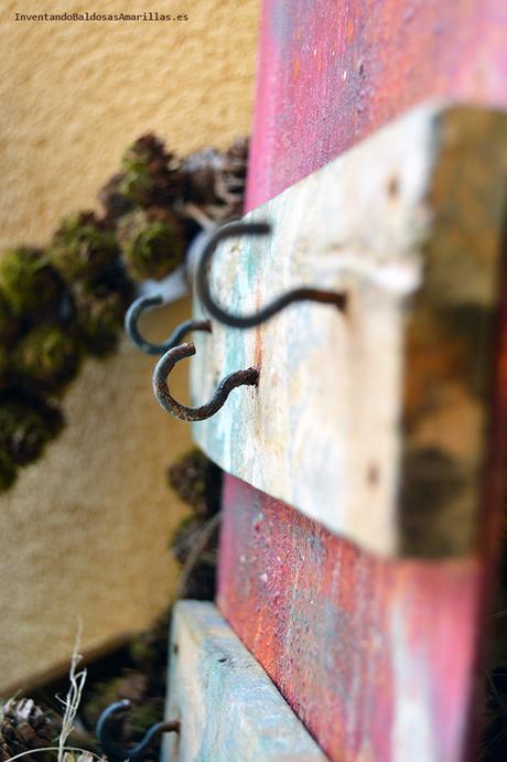 Envejecer ganchos metálicos. Envejecer ganchos metálicos.