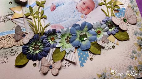Scrapbooking: Tarjeta y layout para Cuquicosas