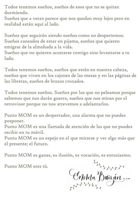 PUNTO MOM POR EMMA BAIZAN