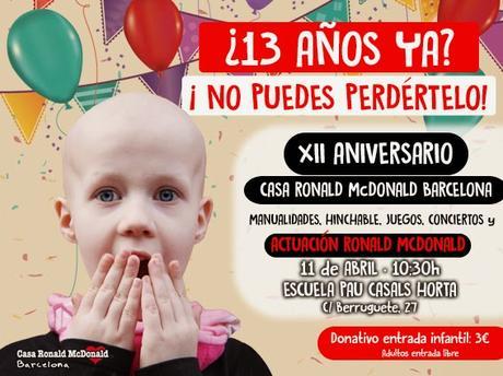 El aniversario de la Casa Ronald McDonald de Barcelona ya está aquí!