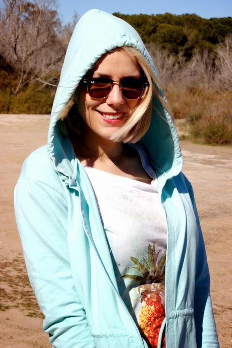 Chaqueta verde menta