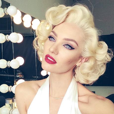 Candice Swanepoel es Marilyn Monroe para Max Factor