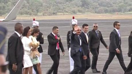 Danilo está ya en Panamá para Cumbre Las Américas.