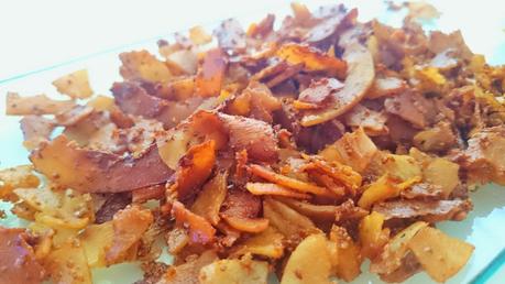 Bacon de coco vegano