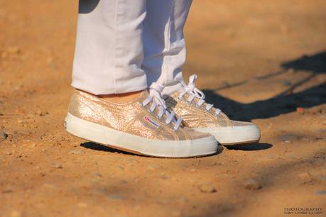 Gold Superga + B&W