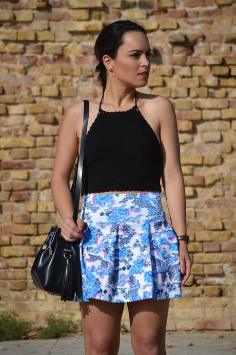 Outfit | Floral skirt