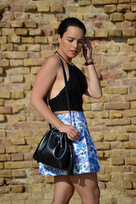 Outfit | Floral skirt
