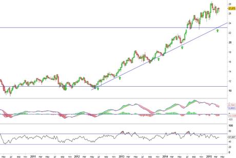 Análisis gráfico del valor analizado