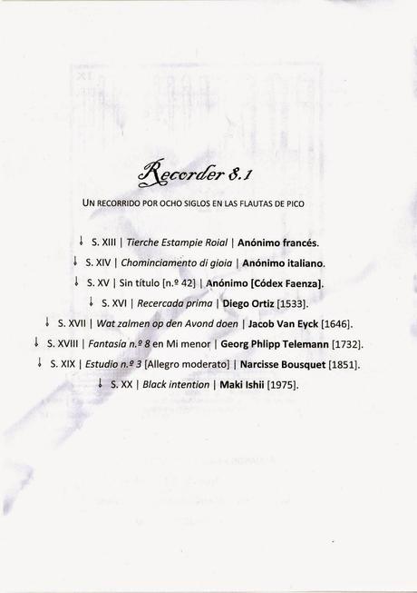 Flautas de pico en el Museo de Bellas Artes