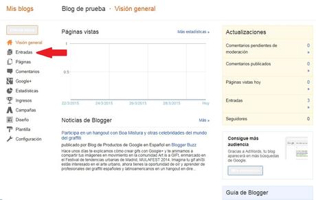 Como programar post en blogger