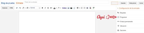 Como programar post en blogger
