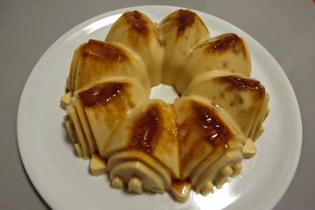 Flan de turrón