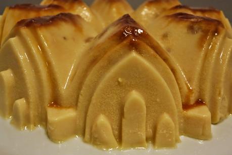 Flan de turrón
