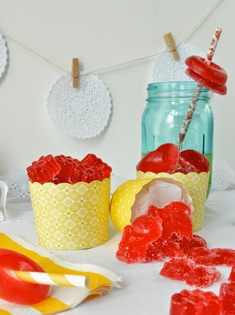 Chucherías caseras con zumo de frutas Chucherías caseras con zumo de frutas