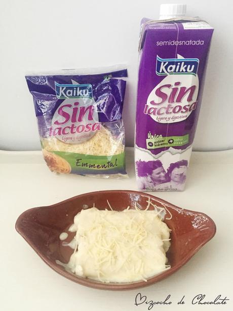 Cocinando con Kaiku Sin Lactosa: Canelones con bechamel de pollo y champiñones