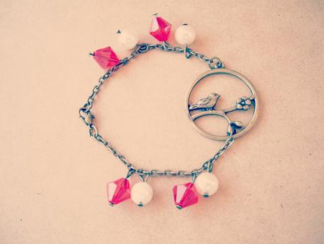 Mis Creaciones: Pulsera Bird in the cherry-tree