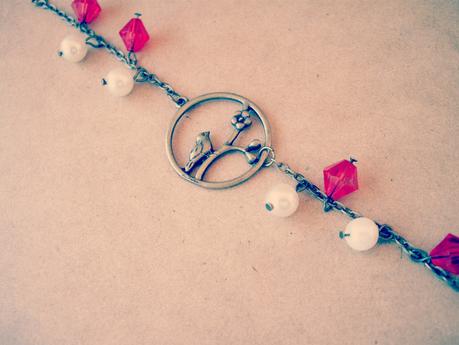 Mis Creaciones: Pulsera Bird in the cherry-tree