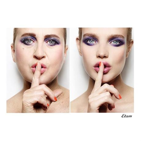 Estilista francesa parodia campañas de Kate Moss. Gisele Bundchen
