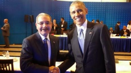Danilo y Obama se reunieron en Panamá.