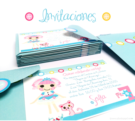 Celebrando con Creatividad! Cumpleaños de Llaloopsie. Al estilo de Taller de Papel. Invitaciones de Cumpleaños.