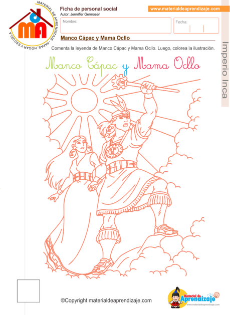 Manco Cápac y Mama Ocllo: Ficha y leyenda