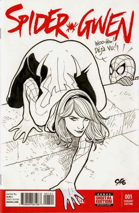 Los dimes y diretes entre Robbi Rodriguez y Frank Cho por Spider-Gwen