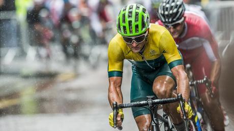 Entrenamiento para una carrera de ciclismo