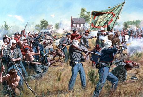 Irlandeses confederados en Gettysburg (1863)