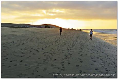 Running en Gran Canaria: Rutas para correr por la costa sur: Pasito Blanco Meloneras Maspalomas Playa del Ingles