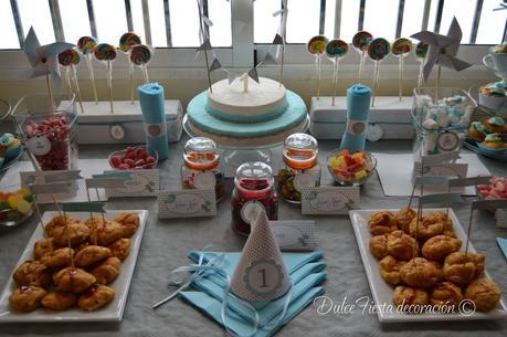 Mesa dulce para el primer cumpleaños de Iago