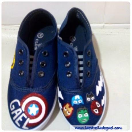 DIY zapatillas marvel